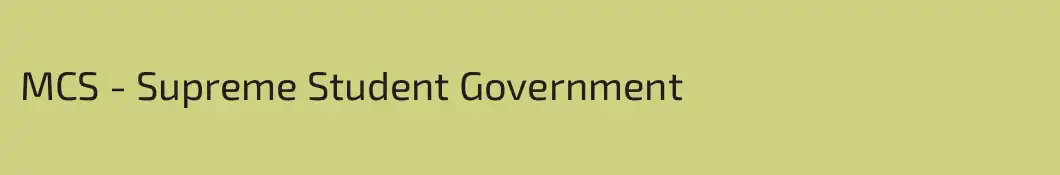 MCS - Supreme Student Government